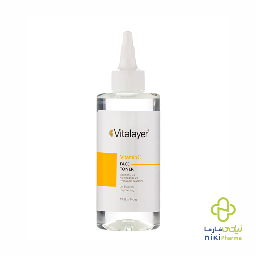 ویتالیر تونر پاک کننده صورت ویتامین سی تونر پاک کننده صورت ویتامین سی ویتالیر