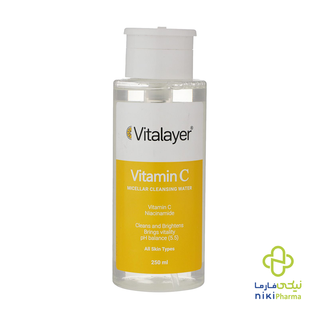 ویتالیرپاک کننده آرایش حاوی ویتامین سی پاک کننده آرایش انواع پوست حاوی ویتامین C ویتالیر