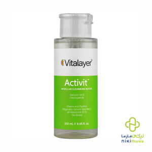 پاک کننده آرایش اکتی ویت مناسب پوست چرب ویتالیر