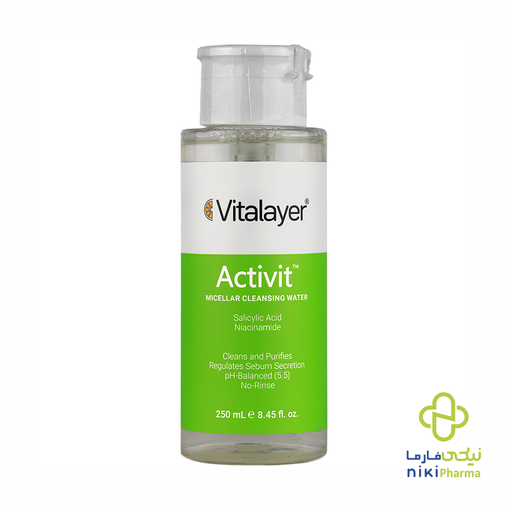 پاک کننده آرایش اکتی ویت مناسب پوست چرب ویتالیر پاک کننده آرایش اکتی ویت مناسب پوست چرب ویتالیر