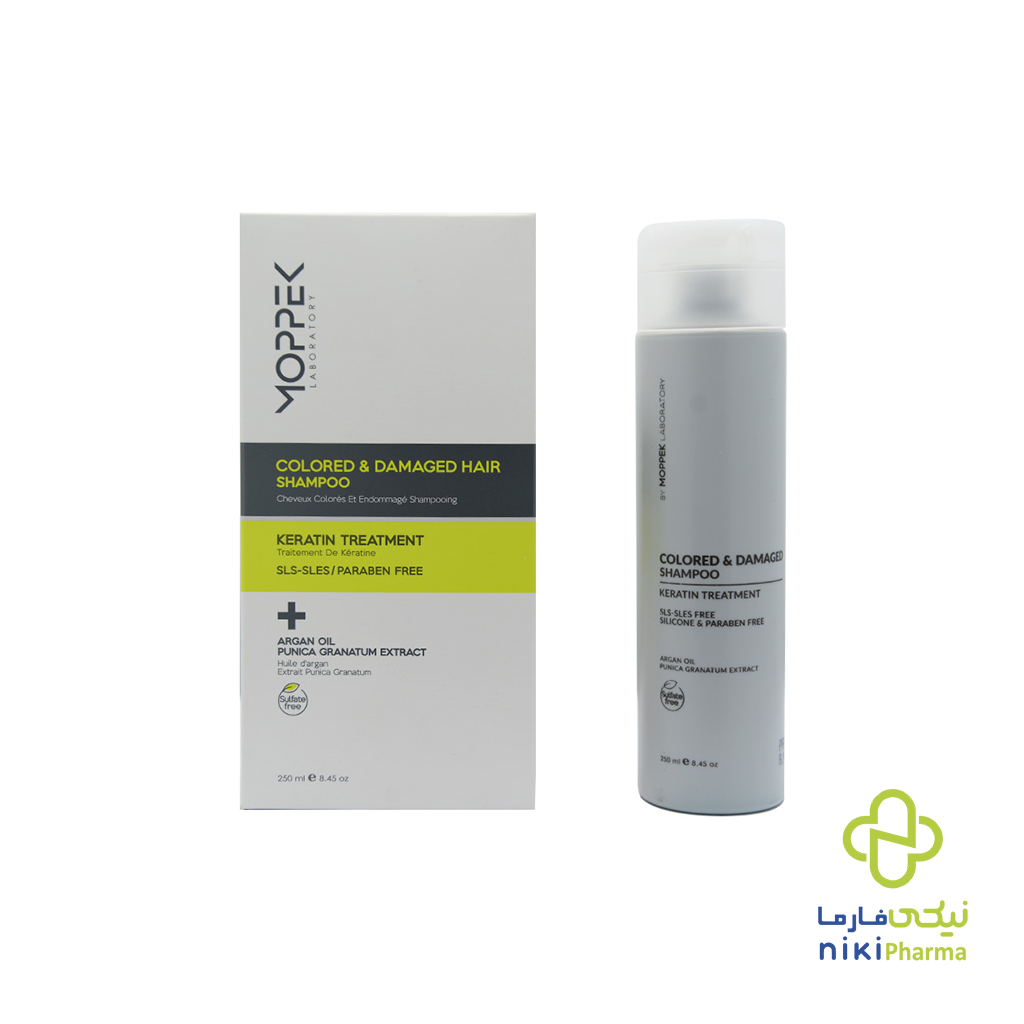 شامپو کراتینه مناسب موی آسیب دیده و رنگ شده موپک شامپو کراتینه مناسب موی آسیب دیده و رنگ شده موپک