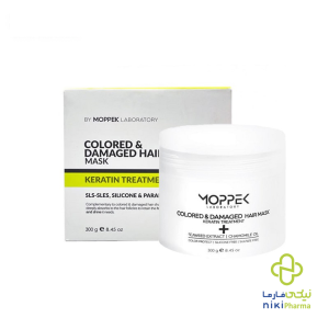 ماسک موی کراتینه مناسب موی رنگ شده و آسیب دیده موپک