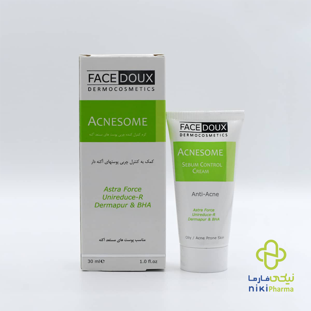 کرم کنترل چربی پوست آکنه دار بدن فیس دوکس کرم کنترل چربی پوست آکنه دار بدن فیس دوکس