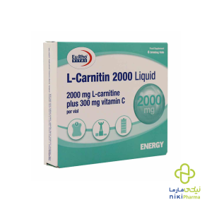 ویال ال‌کارنیتین ۲۰۰۰ میلی‌گرم یوروویتال